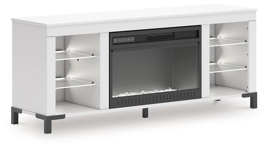 Brollevi 60" TV Stand with Electric Fireplace - National Warehouse Furniture (Buffalo, NY)