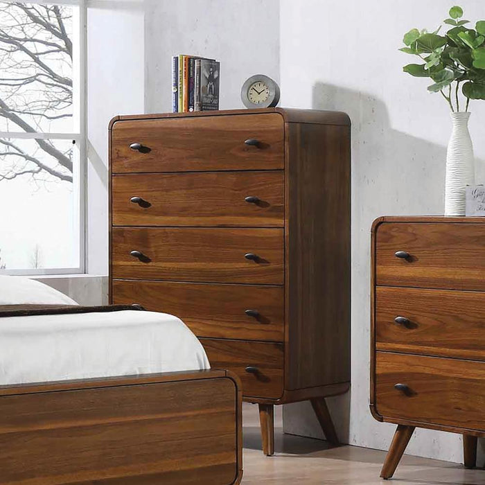 Robyn 5-drawer Chest Dark Walnut - National Warehouse Furniture (Buffalo, NY)