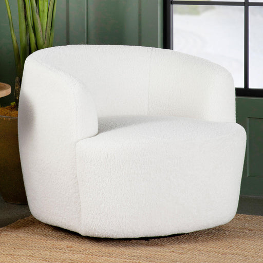 Hudson Upholstered Swivel Chair Natural - National Warehouse Furniture (Buffalo, NY)