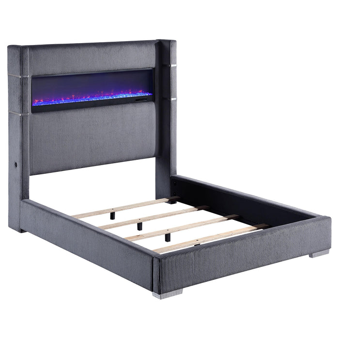Tisdall California King, E.King & Queen Bed Grey, Black & Queen - National Warehouse Furniture (Buffalo, NY)