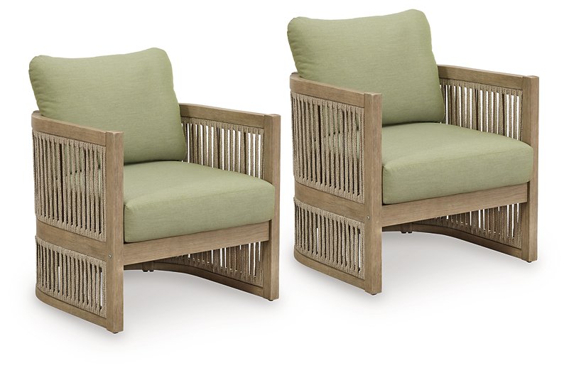Serena Shores Outdoor Lounge Chair (Set of 2) - National Warehouse Furniture (Buffalo, NY)