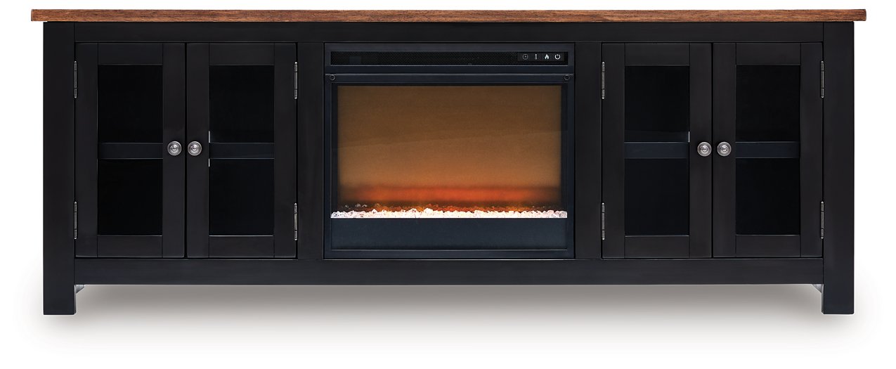 Wildenauer 76" TV Stand with Electric Fireplace - National Warehouse Furniture (Buffalo, NY)