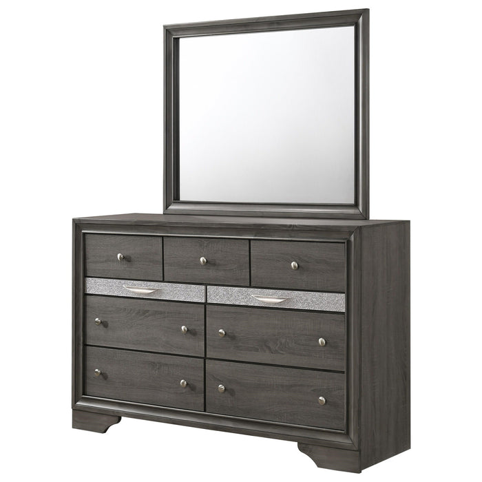Crown Mark Regata Dresser in Grey