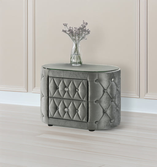 VOLTARE NIGHTSTAND GREY - National Warehouse Furniture (Buffalo, NY)