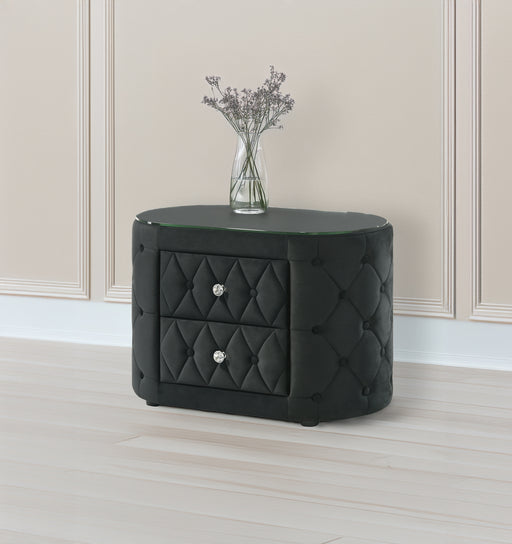 VOLTARE NIGHTSTAND BLACK - National Warehouse Furniture (Buffalo, NY)