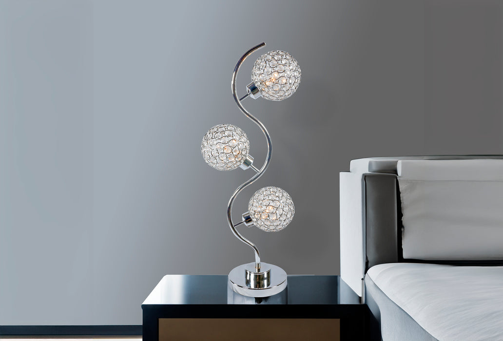 CRYSTAL 3 GLOBE TABLE LAMP - National Warehouse Furniture (Buffalo, NY)