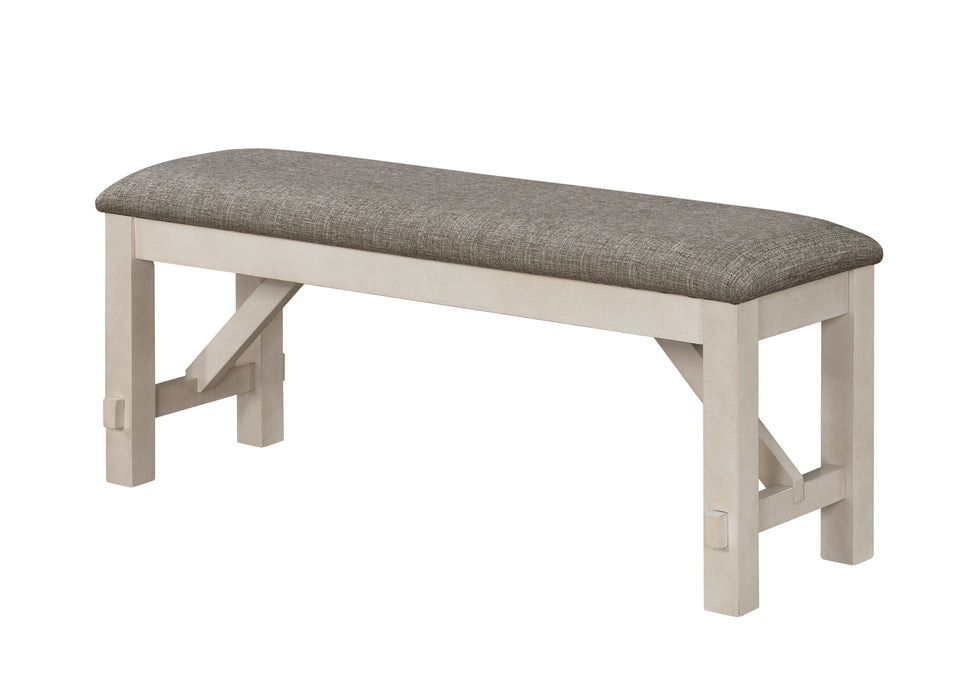 MARIBELLE BENCH CHALK WARM GREY - National Warehouse Furniture (Buffalo, NY)
