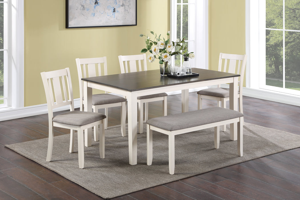 ROWAN 6-PC DINETTE SET WITH BENCH - National Warehouse Furniture (Buffalo, NY)