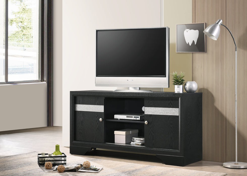 REGATA TV STAND BLACK/SILVER - National Warehouse Furniture (Buffalo, NY)