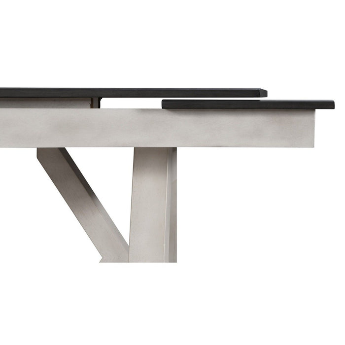 Crown Mark Maribelle Rectangular Dining Table in Chalk/Grey