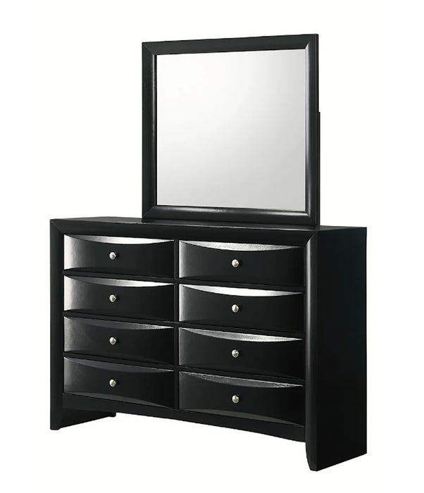 Crown Mark Furniture Fallon 8 Drawer Dresser in Black - National Warehouse Furniture (Buffalo, NY)