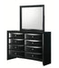 Crown Mark Furniture Fallon 8 Drawer Dresser in Black - National Warehouse Furniture (Buffalo, NY)