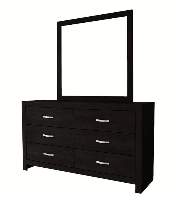Crown Mark Furniture Jaylen Dresser Mirror in Black - National Warehouse Furniture (Buffalo, NY)