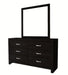 Crown Mark Furniture Jaylen Dresser Mirror in Black - National Warehouse Furniture (Buffalo, NY)