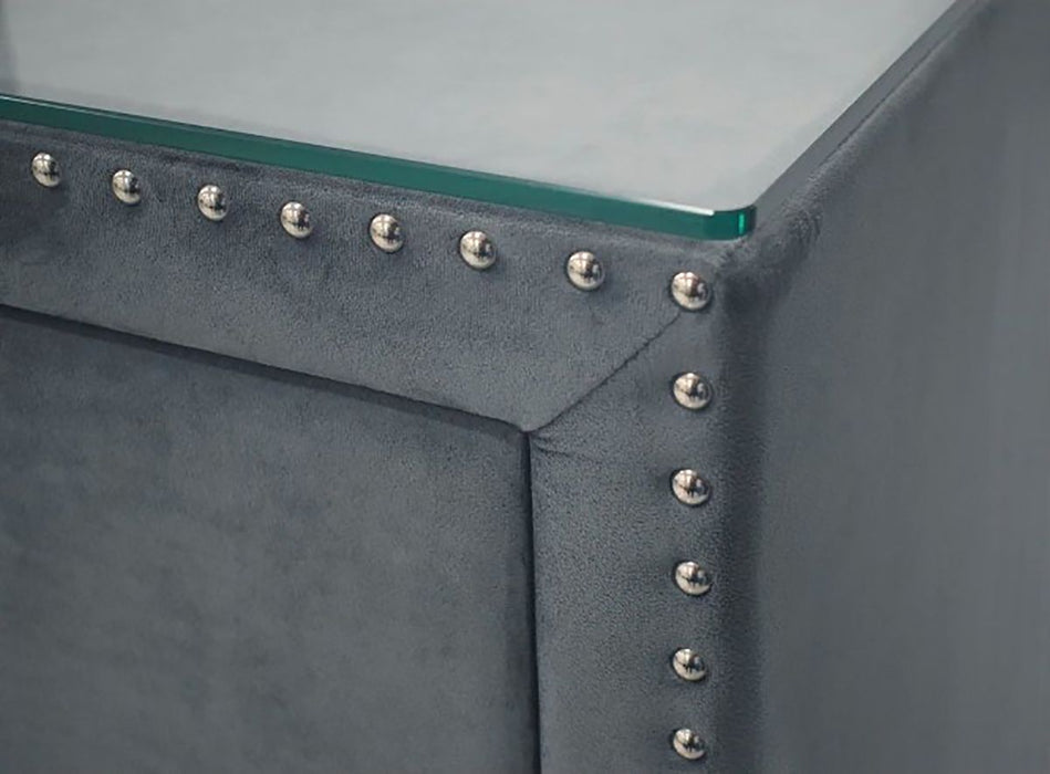 Crown Mark Furniture Lucinda 5 Drawer Chest in Gray - National Warehouse Furniture (Buffalo, NY)