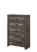 Crown Mark Furniture Carter 5 Drawer Chest in Brown image