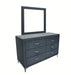 Crown Mark Furniture Lucinda Dresser Mirror in Gray - National Warehouse Furniture (Buffalo, NY)
