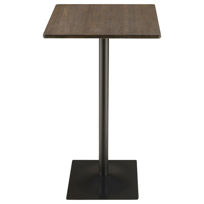 Cavalier 3-piece Square Bar Table Set Dark Elm and Black - National Warehouse Furniture (Buffalo, NY)