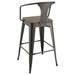 Cavalier 3-piece Square Bar Table Set Dark Elm and Black - National Warehouse Furniture (Buffalo, NY)