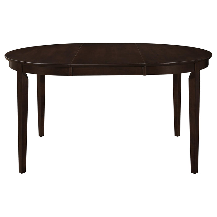 Gabriel 5-piece Extension Leaf Dining Table Set Cappuccino - National Warehouse Furniture (Buffalo, NY)