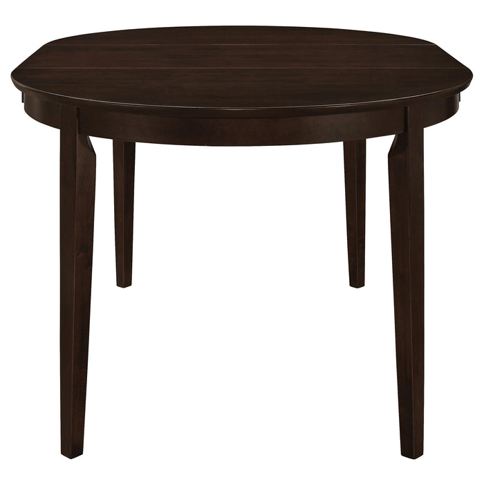Gabriel 5-piece Extension Leaf Dining Table Set Cappuccino - National Warehouse Furniture (Buffalo, NY)
