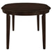 Gabriel 5-piece Extension Leaf Dining Table Set Cappuccino - National Warehouse Furniture (Buffalo, NY)