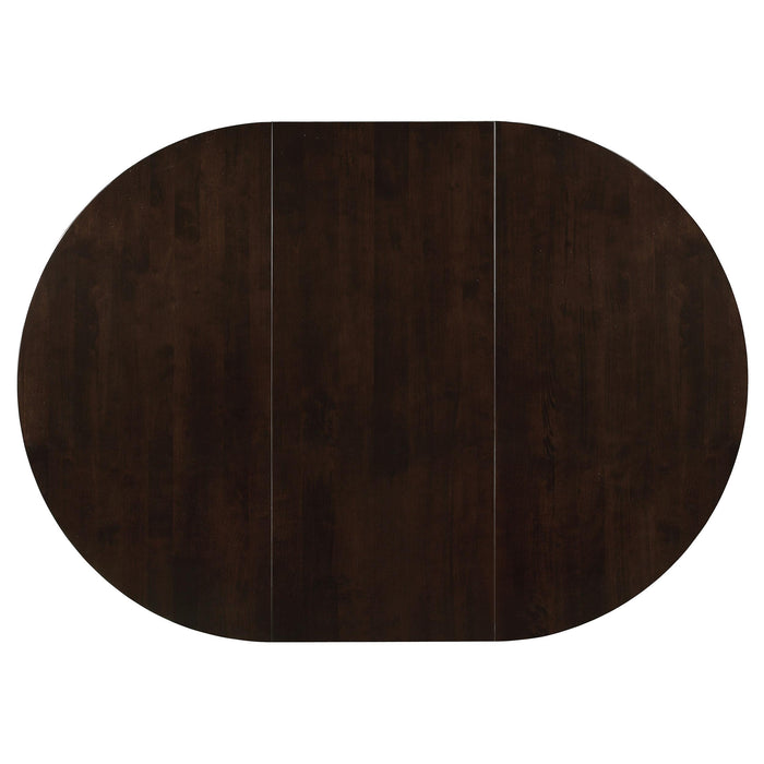 Gabriel 5-piece Extension Leaf Dining Table Set Cappuccino - National Warehouse Furniture (Buffalo, NY)