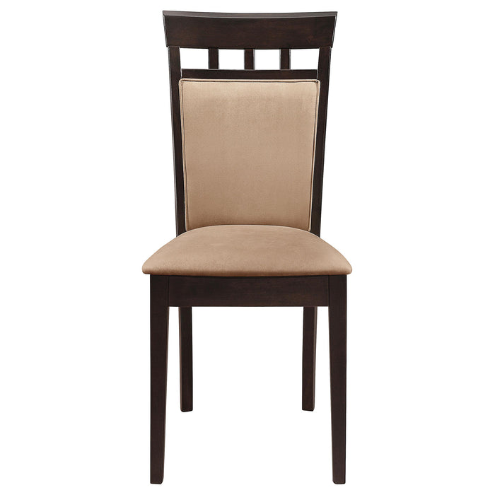 Gabriel 5-piece Extension Leaf Dining Table Set Cappuccino - National Warehouse Furniture (Buffalo, NY)