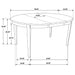 Gabriel 5-piece Extension Leaf Dining Table Set Cappuccino - National Warehouse Furniture (Buffalo, NY)