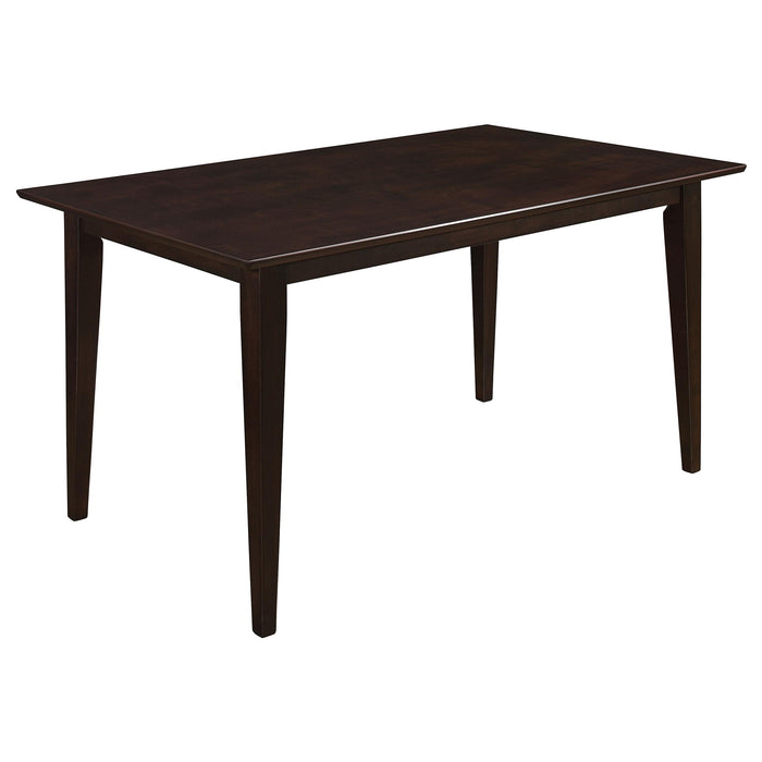 Gabriel 5-piece Rectangular 59-inch Closed Back Dining Set Cappuccino - National Warehouse Furniture (Buffalo, NY)
