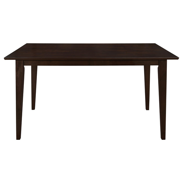 Gabriel 5-piece Rectangular 59-inch Closed Back Dining Set Cappuccino - National Warehouse Furniture (Buffalo, NY)