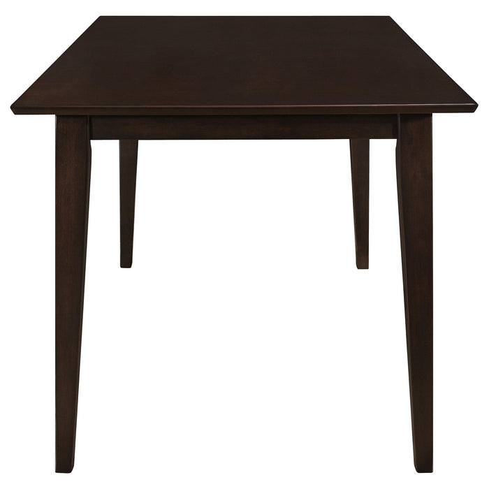 Gabriel 5-piece Rectangular 59-inch Closed Back Dining Set Cappuccino - National Warehouse Furniture (Buffalo, NY)