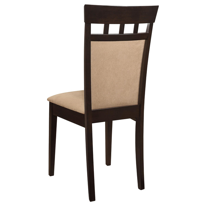 Gabriel 5-piece Rectangular 59-inch Closed Back Dining Set Cappuccino - National Warehouse Furniture (Buffalo, NY)