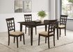 Gabriel 5-piece Rectangular 59-inch Dining Set Cappuccino - National Warehouse Furniture (Buffalo, NY)