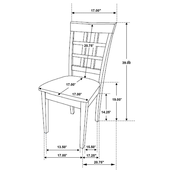 Gabriel 5 Pc Dining Sets Hardwood