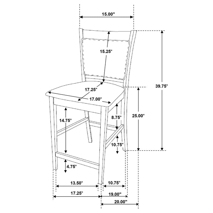 Jaden 5 Pc Counter Height Dining Sets - National Warehouse Furniture (Buffalo, NY)