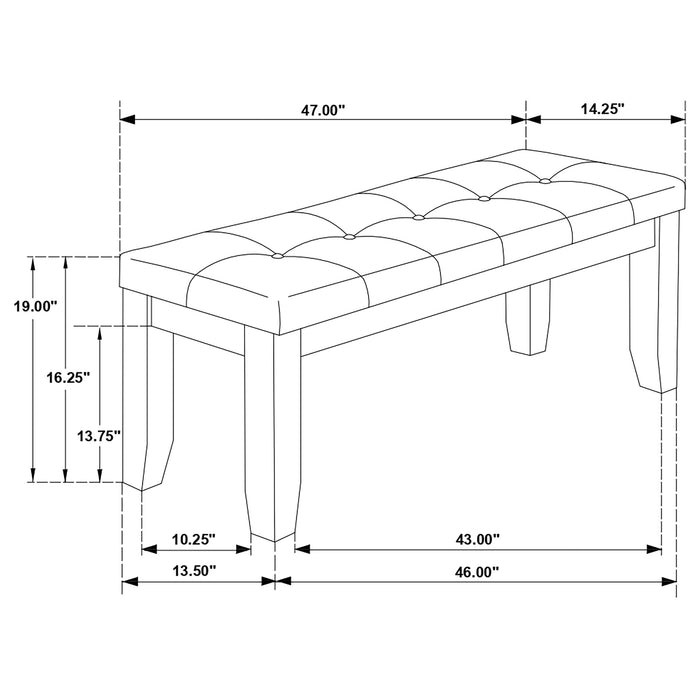 Dalila Benches - National Warehouse Furniture (Buffalo, NY)