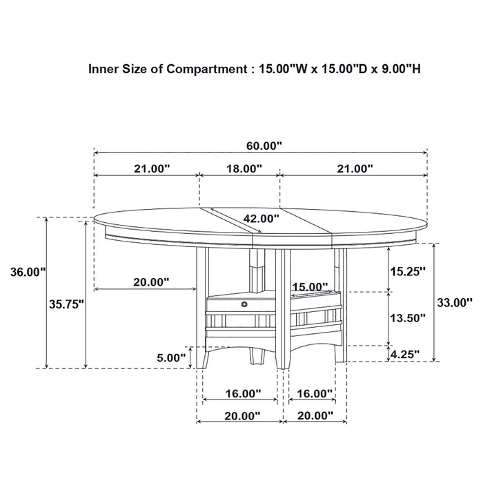 Lavon 5 Pc Counter Height Dining Sets - National Warehouse Furniture (Buffalo, NY)