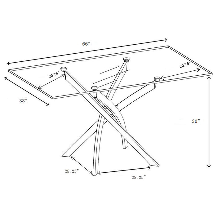 Carmelo 5 Pc Dining Sets - National Warehouse Furniture (Buffalo, NY)