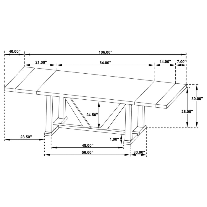Middleton Dining Tables - National Warehouse Furniture (Buffalo, NY)