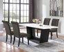 Sherry Rectangular Marble Top Dining Table set - National Warehouse Furniture (Buffalo, NY)