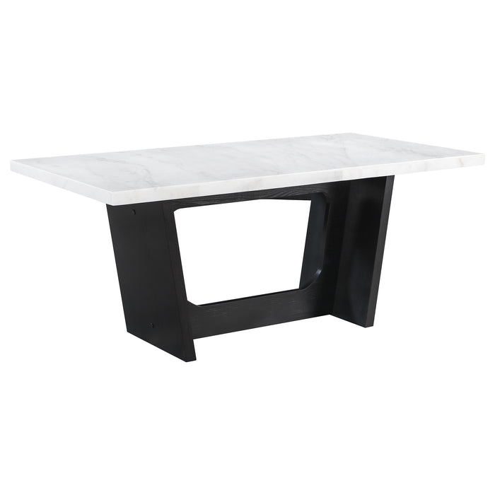 Sherry Rectangular Marble Top Dining Table set - National Warehouse Furniture (Buffalo, NY)