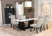 Sherry Rectangular Marble Top Dining Table set - National Warehouse Furniture (Buffalo, NY)