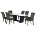 Sherry Rectangular Marble Top Dining Table set - National Warehouse Furniture (Buffalo, NY)