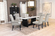 Sherry Rectangular Marble Top Dining Table set - National Warehouse Furniture (Buffalo, NY)