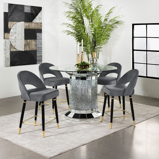 Ellie 5 Pc Counter Height Dining Sets Gray - National Warehouse Furniture (Buffalo, NY)