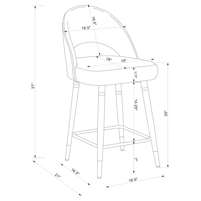 Ellie 5 Pc Counter Height Dining Sets - National Warehouse Furniture (Buffalo, NY)