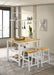 Edgeworth 3-piece Kitchen Island Counter Table Set White - National Warehouse Furniture (Buffalo, NY)