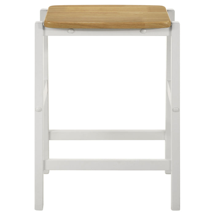 Edgeworth 3-piece Kitchen Island Counter Table Set White - National Warehouse Furniture (Buffalo, NY)