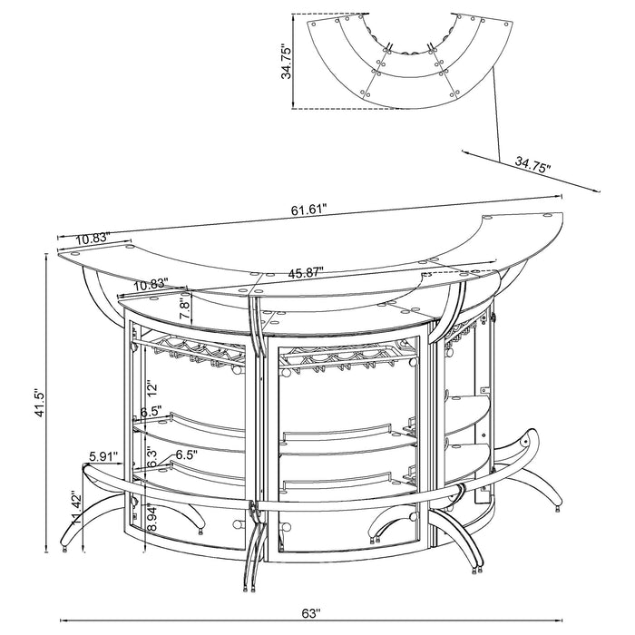 Dallas Home Bars - National Warehouse Furniture (Buffalo, NY)